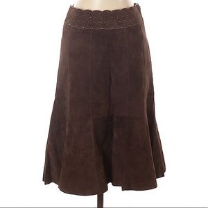 CAbi Skirts - Cabi Leather Suede Skirt CAbi Skirts - Cabi Leather Suede Skirt